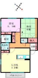 プチメゾン【1階】の間取り