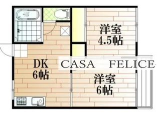 コーポ新保【2階】の間取り