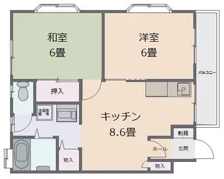 ガーデンハウス山勝【1階】の間取り