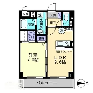 スカール桜木【1階】の間取り