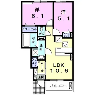 愛知県碧南市日進町2【アパート】の間取り