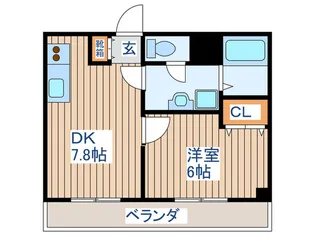 ジ-クレフ【3階】の間取り