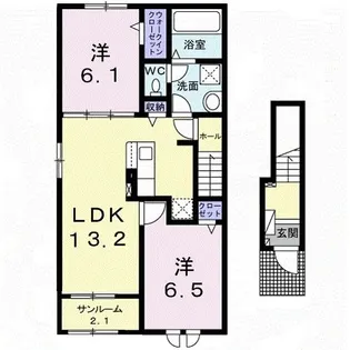 ヴィ・メゾン西軽井沢 C【2階】の間取り