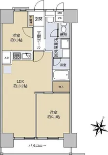 美しが丘ルピナス【2階】の間取り