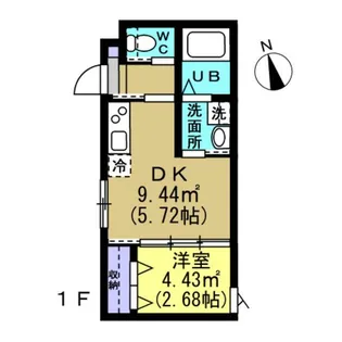 グランドール若林II【1階】の間取り