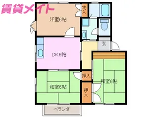 コンフォール A棟【2階】の間取り