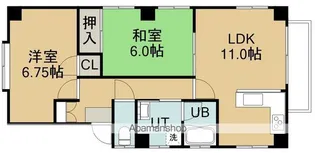 新川町17番一棟二戸【3階】の間取り