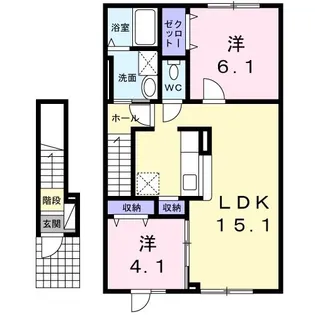 ロシェ グラース【2階】の間取り