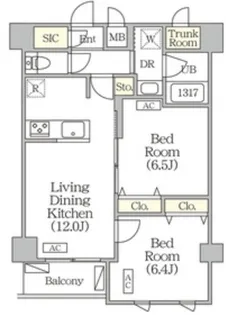 東京都板橋区前野町4【マンション】の間取り