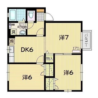 シゴーニュ A棟【2階】の間取り