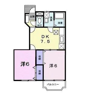 エスコーポ【1階】の間取り