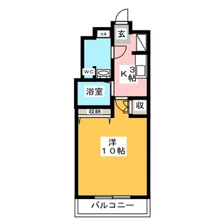 リヴィエール川舩【1階】の間取り