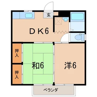カーサ瀬上【1階】の間取り