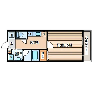 ハイツよつば【3階】の間取り