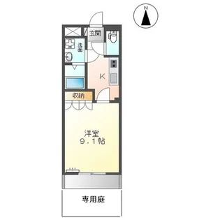 ハピネスガーデン【1階】の間取り