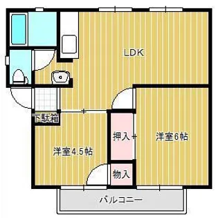ふれ愛サンガーデンC棟【2階】の間取り
