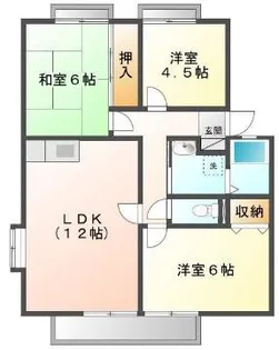 サンビレッジ城西【2階】の間取り