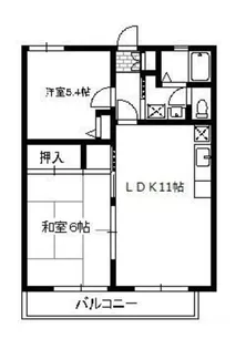 メルベーユII【2階】の間取り