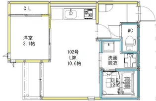 Grandtic Confiance【2階】の間取り