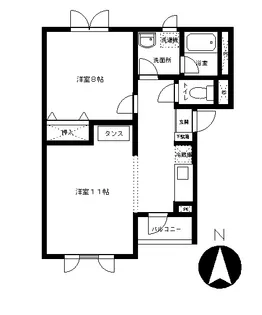 コート・フィオーレA【2階】の間取り