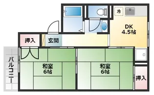 リトルハイツ【2階】の間取り