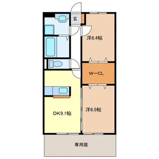 マジェスティ【1階】の間取り