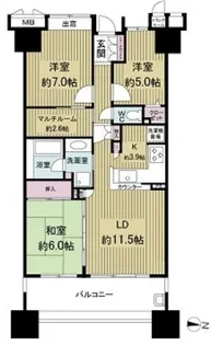トキアス【6階】の間取り