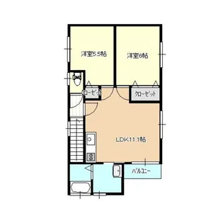 ウエスティ【2階】の間取り