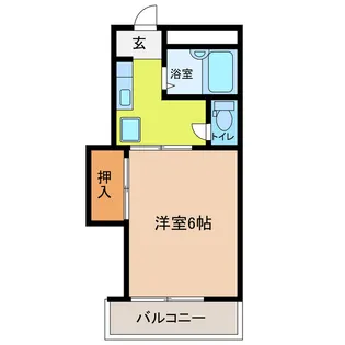 古川マンション【1階】の間取り