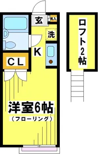 シャトル府中【2階】の間取り