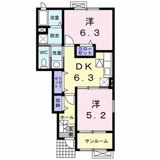 マ-ブル II【1階】の間取り