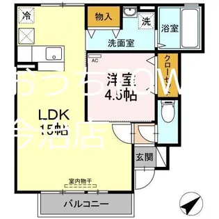 エトワールしゅりII【1階】の間取り