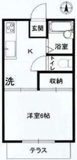サンハイツ新松戸B棟【1階】の間取り