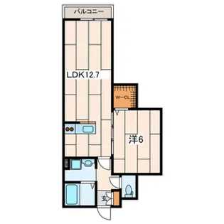 神奈川県厚木市田村町【アパート】の間取り