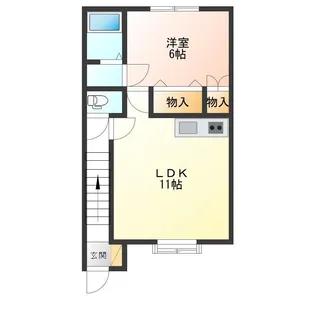 フィールファイン浜館【2階】の間取り