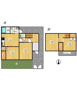 愛知県岩倉市八剱町樋口【一戸建】の間取り