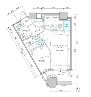 東京都中央区勝どき4【マンション】の間取り