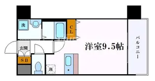 プレサンス名古屋駅前【11階】の間取り