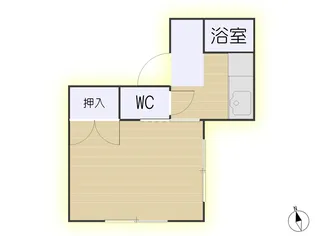 泊コーポ【1階】の間取り