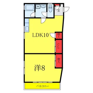 田園コーポ【2階】の間取り