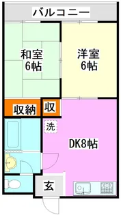 カーサまるみ5号棟【2階】の間取り