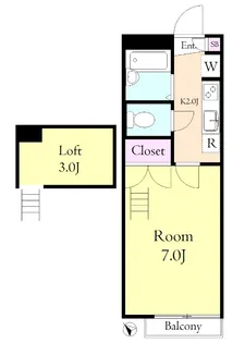 ガーデントゥリー【2階】の間取り