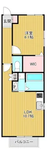 1LDKの間取り画像