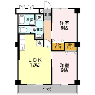 コーポ聖北園【2階】の間取り