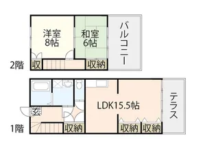立川マンション【1階】の間取り