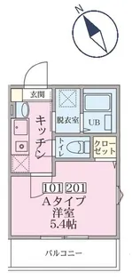 Cozy Hill 横浜【2階】の間取り