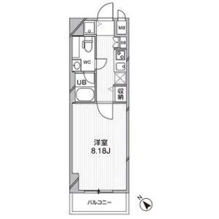 ルクレ西馬込【2階】の間取り