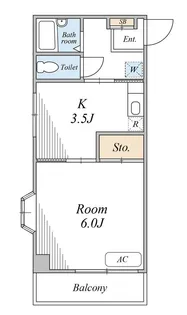 中田マンション【2階】の間取り
