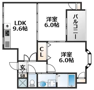 大阪府大阪市東淀川区小松2【マンション】の間取り