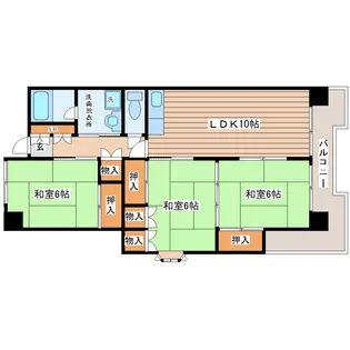 長町南たちばなビル【6階】の間取り